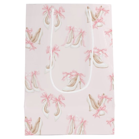 Coquette Shoes Pattern  Medium Cadeauzakje (Achterkant)