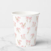 Coquette Shoes Pattern Papieren Bekers (Achterkant)