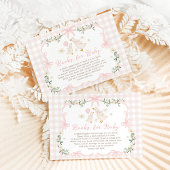 Coquette Silly Goose Pink Bow Books for Baby Girl Informatiekaartje