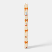 Coquette Sinaasappel Herfst Herfst Bogen en blader iPhone 15 Case (Linkerkant)