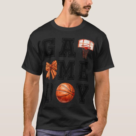 Coquette Spel Dag Basketbal Mama Mama Basketbal S T-shirt (Voorkant)