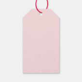 Coquette Strawberry Baby Shower Cadeaulabel (Achterkant)