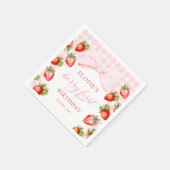 Coquette Strawberry eerste verjaardag Servet (Hoek)