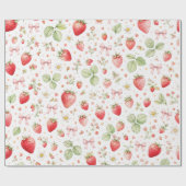 Coquette Strawberry Kids Inpakpapier (Vlak)