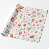 Coquette Strawberry Kids Inpakpapier (Uitgerold)