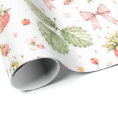 Coquette Strawberry Kids Inpakpapier (Rol Hoek)