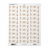 Coquette Strik adreslabel herfst wilde bloem Etiket (Full Sheet)