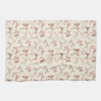 Coquette Strik Apron | Roze Lint Patroon Theedoek