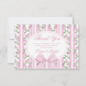 Coquette Strik Babyshower Love Shack Bedankkaart (Voorkant)