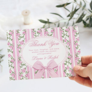 Coquette Strik Babyshower Love Shack Bedankkaart