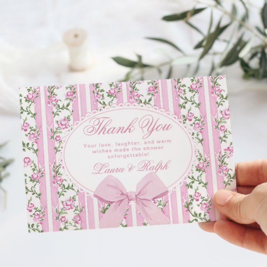 Coquette Strik Babyshower Love Shack Bedankkaart