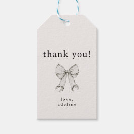 Coquette Strik Diploombrevet Bedankje Cadeaulabel