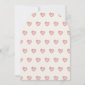 Coquette Strik Galentine's Day Uitnodiging (Achterkant)