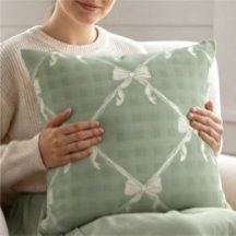 Coquette Strik Gingham Patroon Crème Salie Groen 