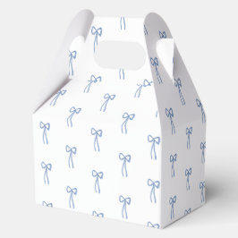 Coquette Strik iets blauws bruidsfeest cadeautje Bedankdoosjes