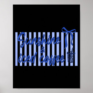 Coquette strik koffie en zonnige dag elke poster