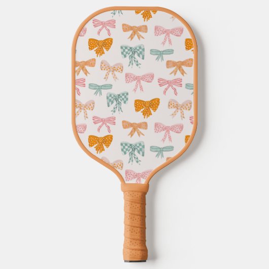 Coquette strik lint pastel pickleball paddle (Voorkant)