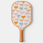 Coquette strik lint pastel pickleball paddle (Achterkant)
