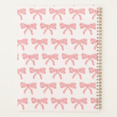 Coquette Strik lint Roze Planner (Achterkant)