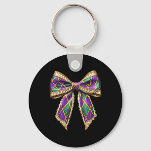 Coquette Strik Mardi Gras New Orleans Louisiana VS Sleutelhanger