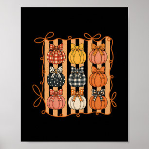 Coquette Strik Pompoenseizoen Herfst Herfstbladere Poster