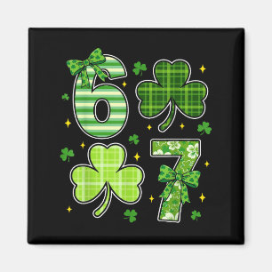 Coquette strik shamrock 67 St. Patrick's Day 6 7 m Magneet