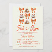 Coquette strik vert in de liefde Koffie Oranje Bew Kaart (Voorkant)