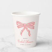 Coquette Strikblush Bruidsdouche Papieren Bekers (Voorkant)