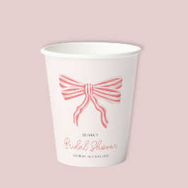 Coquette Strikblush Bruidsdouche Papieren Bekers