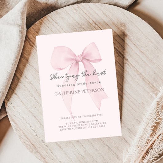 Coquette Strikbridal Shower Kaart