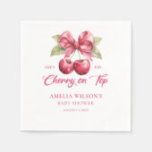 Coquette Striking Kersjebabyshower Servetten  (Voorkant)