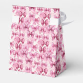 Coquette Strikje Een Beetje Zoete Baby Shower Bedankdoosjes (Achterkant)