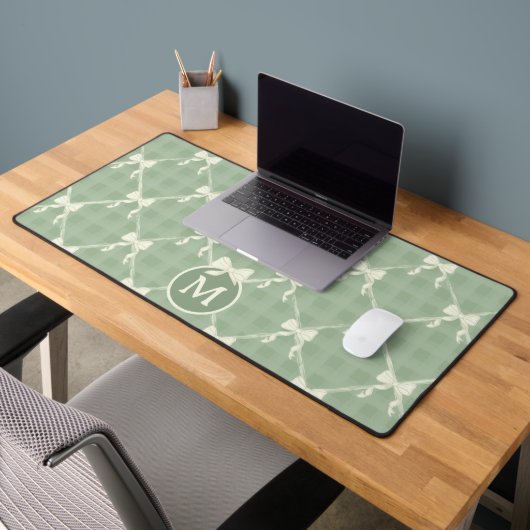 Coquette Strikjes Gingham Monogram Crème Salie Gro Bureaumat (Kantoor 2)