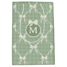 Coquette Strikjes Gingham Monogram Crème Salie Gro