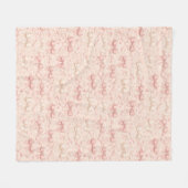 Coquette Strikpatroon Fleece Deken (Voorkant (Horizontaal))