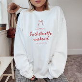 Coquette Strikte Aangepaste Bachelorette Weekend Trui