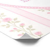 Coquette Sweet 16 Pink Bow Roses Welcome Poster (Hoek)