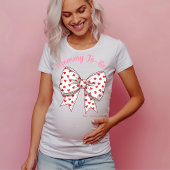 Coquette Sweetheart Bow Mama to-be, Zwangerschap T-shirt