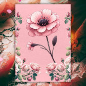 Coquette Tea Party Gevouwen Verjaardag Uitnodiging