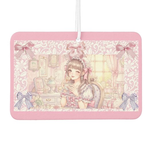 Coquette Tea Time – Pastel Ribbon  Luchtverfrisser (Voorkant)