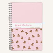 Coquette Teddy Bear Notebook Notitieboek (Voorkant)