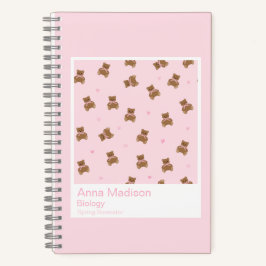 Coquette Teddy Bear Notebook Notitieboek