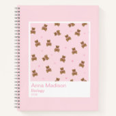 Coquette Teddy Bears Aesthetic Notebook Notitieboek (Voorkant)