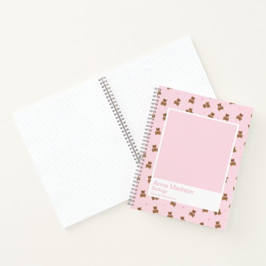 Coquette Teddy Bears Notebook Notitieboek (Binnen)