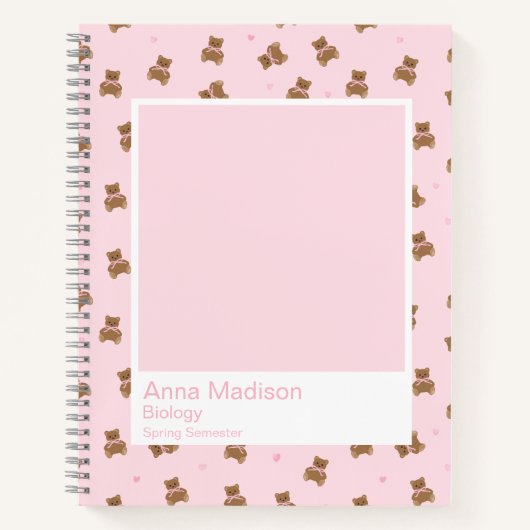 Coquette Teddy Bears Notebook Notitieboek (Voorkant)