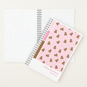 Coquette Teddy Bears Vertical Palette Notebook Notitieboek (Binnen)
