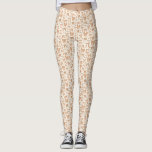 Coquette Terracotta Bogen Hand getrokken patroon Leggings<br><div class="desc">Coquette en grillige leggings met handgetekende illustratie van terracotta bogen en harten.</div>