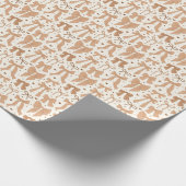 Coquette Terracotta Bogen & Harten Cadeaupapier (Hoek)