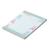 Coquette thema Ballet Personaliseren Notitieblok (Linkerzijde)