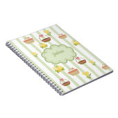 Coquette thema Bloemen en manden Notitieboek (Rechterzijde)